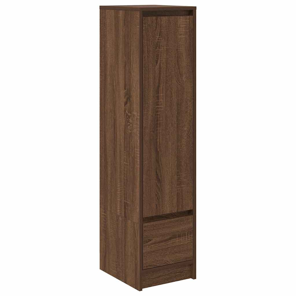Høybord brun eik 29,5x34x119,5 cm konstruert tre