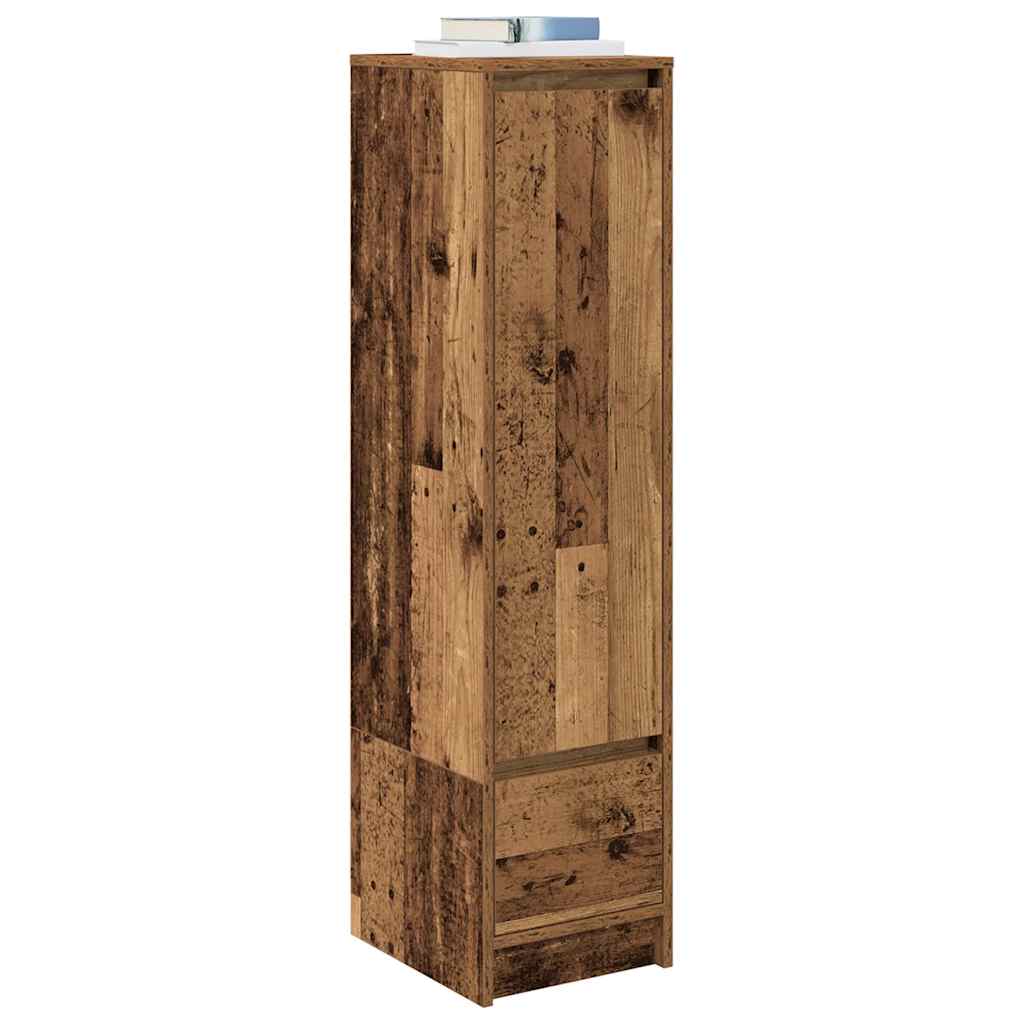 Highboard gammelt tre 29,5x34x119,5 cm konstruert tre