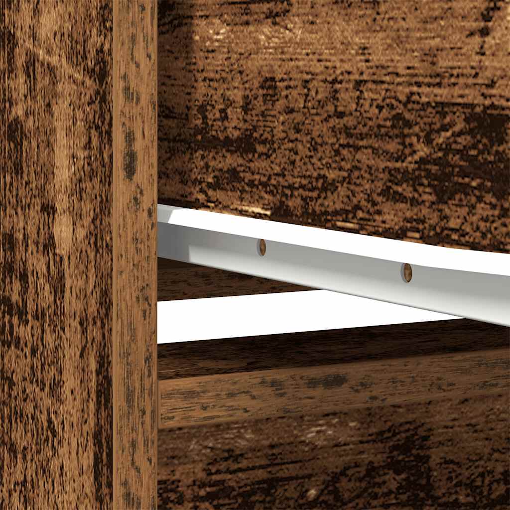 Highboard gammelt tre 29,5x34x119,5 cm konstruert tre