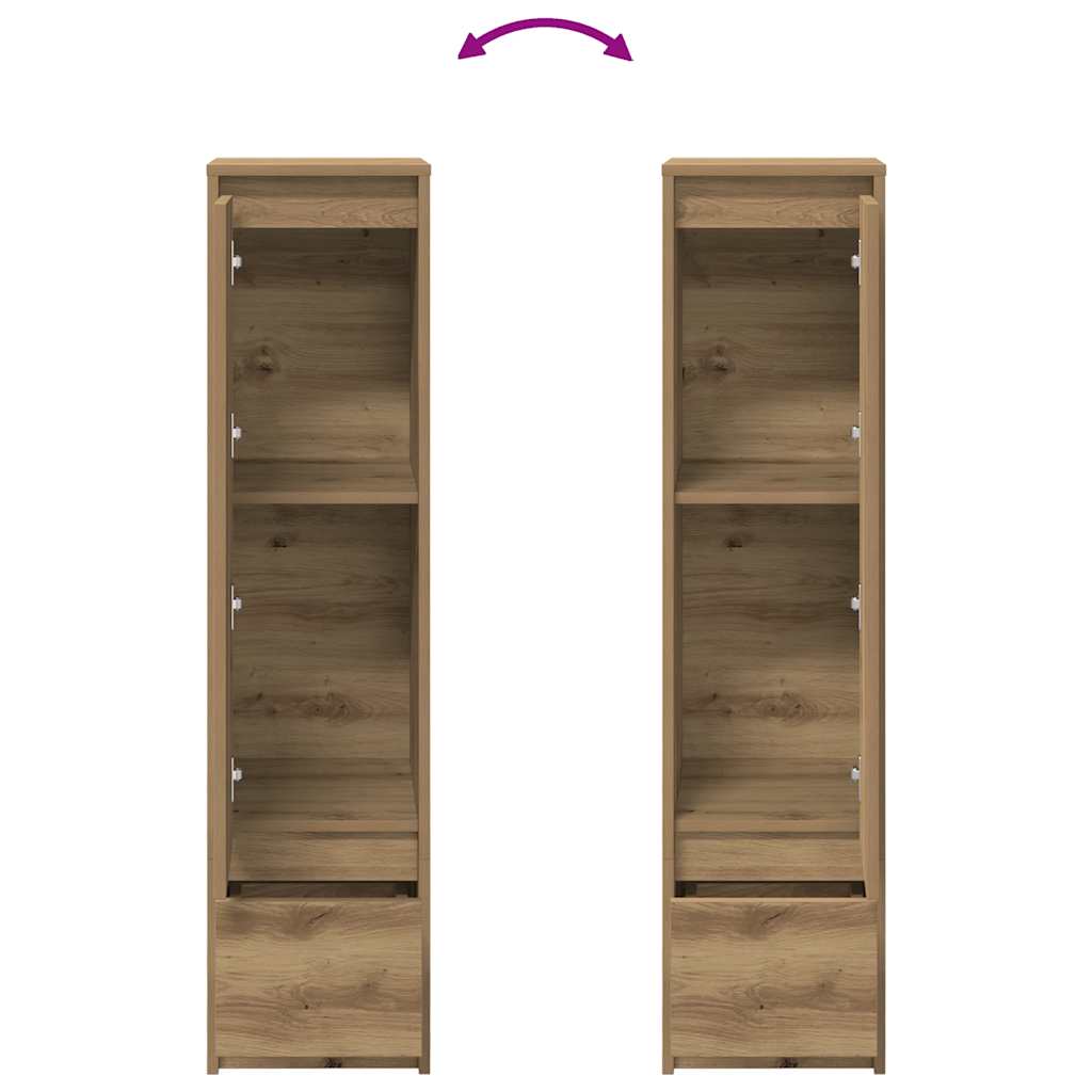 Highboard artisan eik 29,5x34x119,5 cm konstruert tre