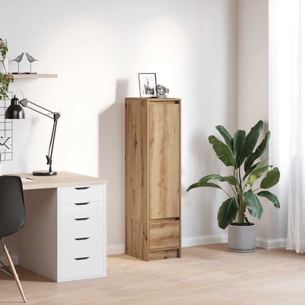 Highboard artisan eik 29,5x34x119,5 cm konstruert tre