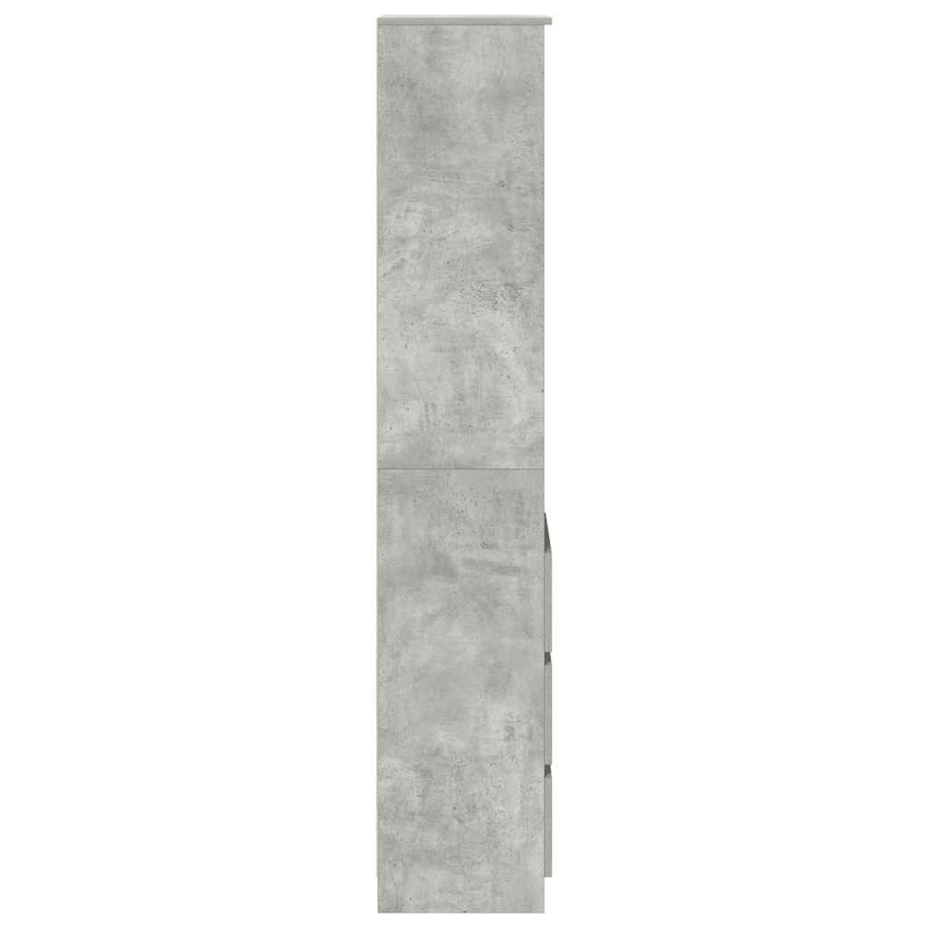 Høybord betonggrå 37,5x35x180 cm konstruert tre