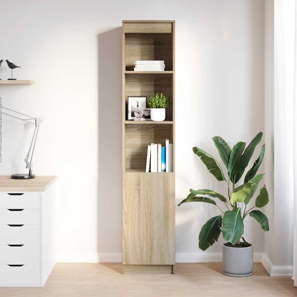 Høybord sonoma eik 37,5x35x180 cm konstruert tre
