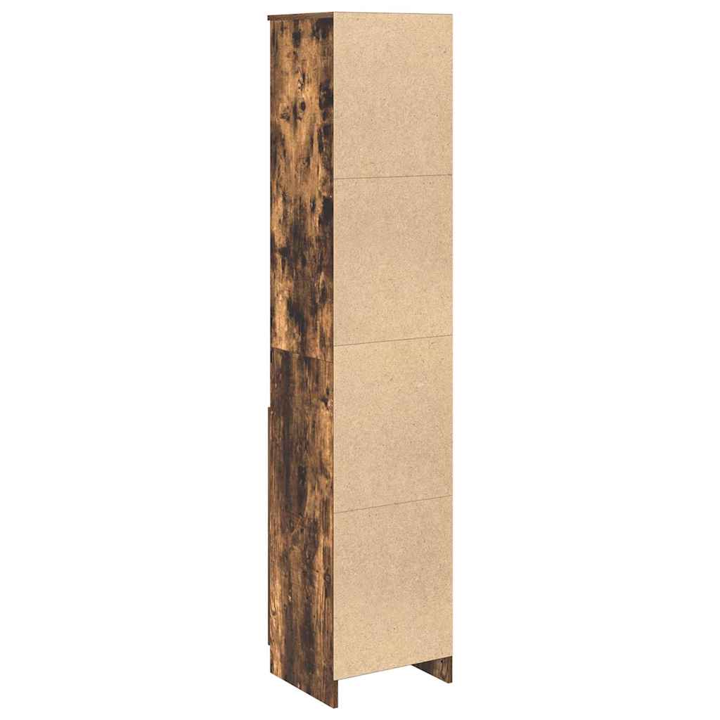 Høybord røkt eik 37,5x35x180 cm konstruert tre