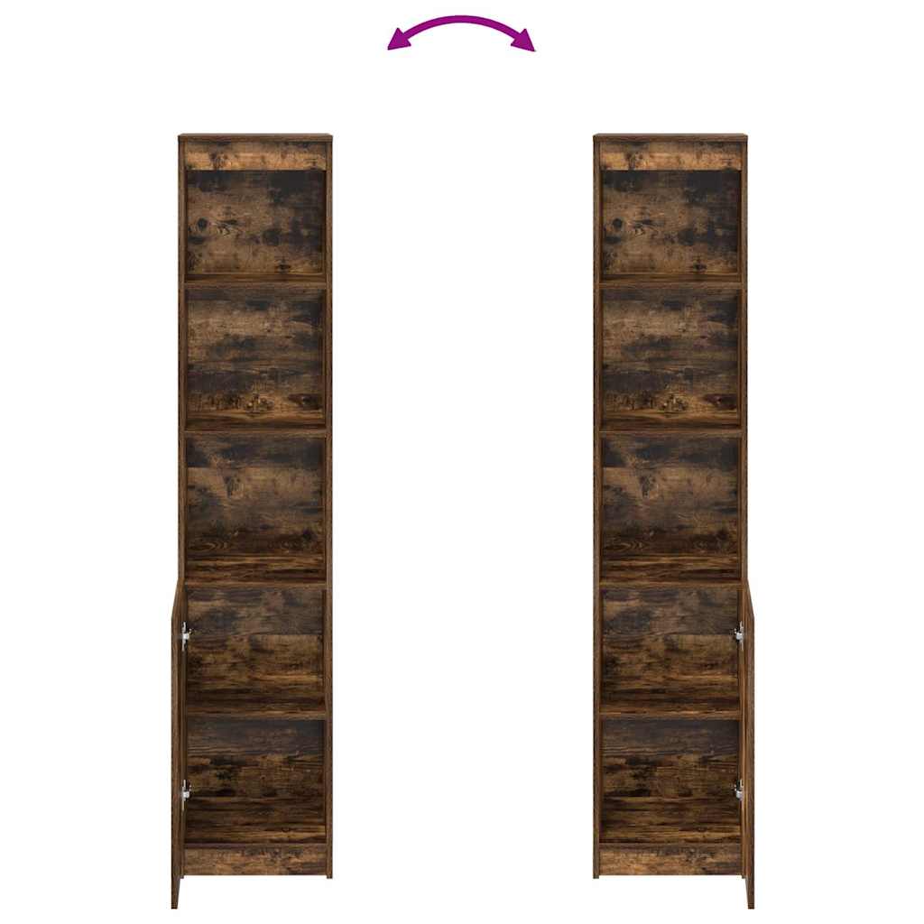 Høybord røkt eik 37,5x35x180 cm konstruert tre