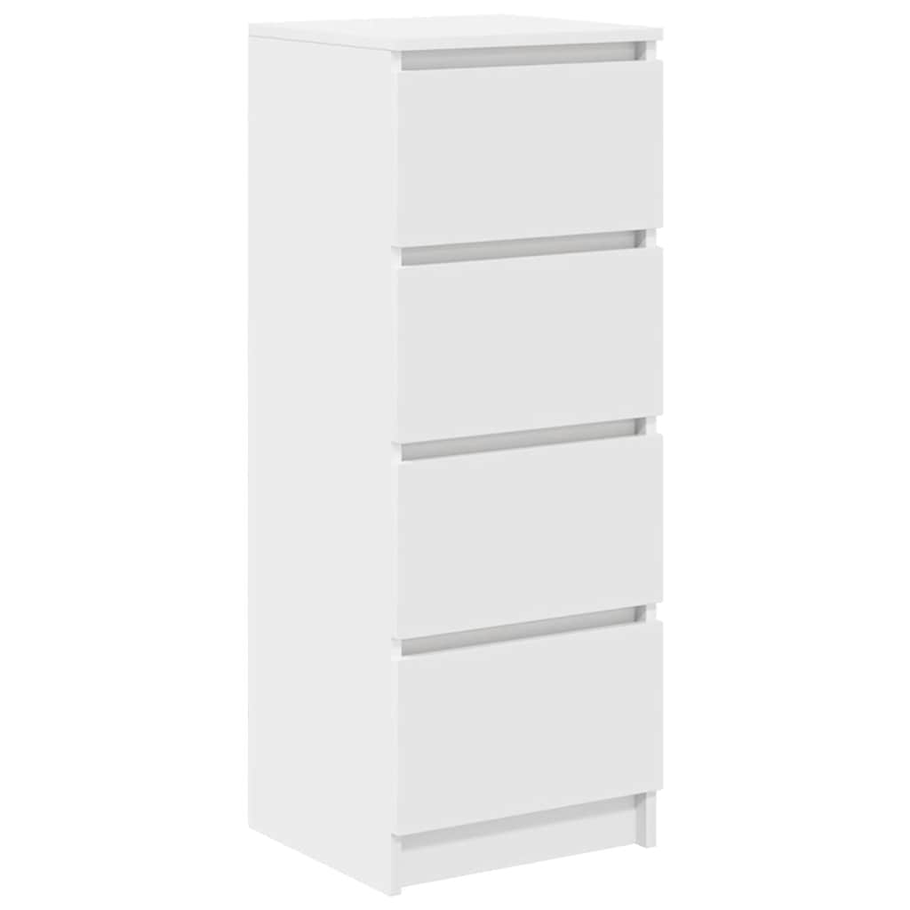 Skjenk hvit 37,5x35x99 cm konstruert tre