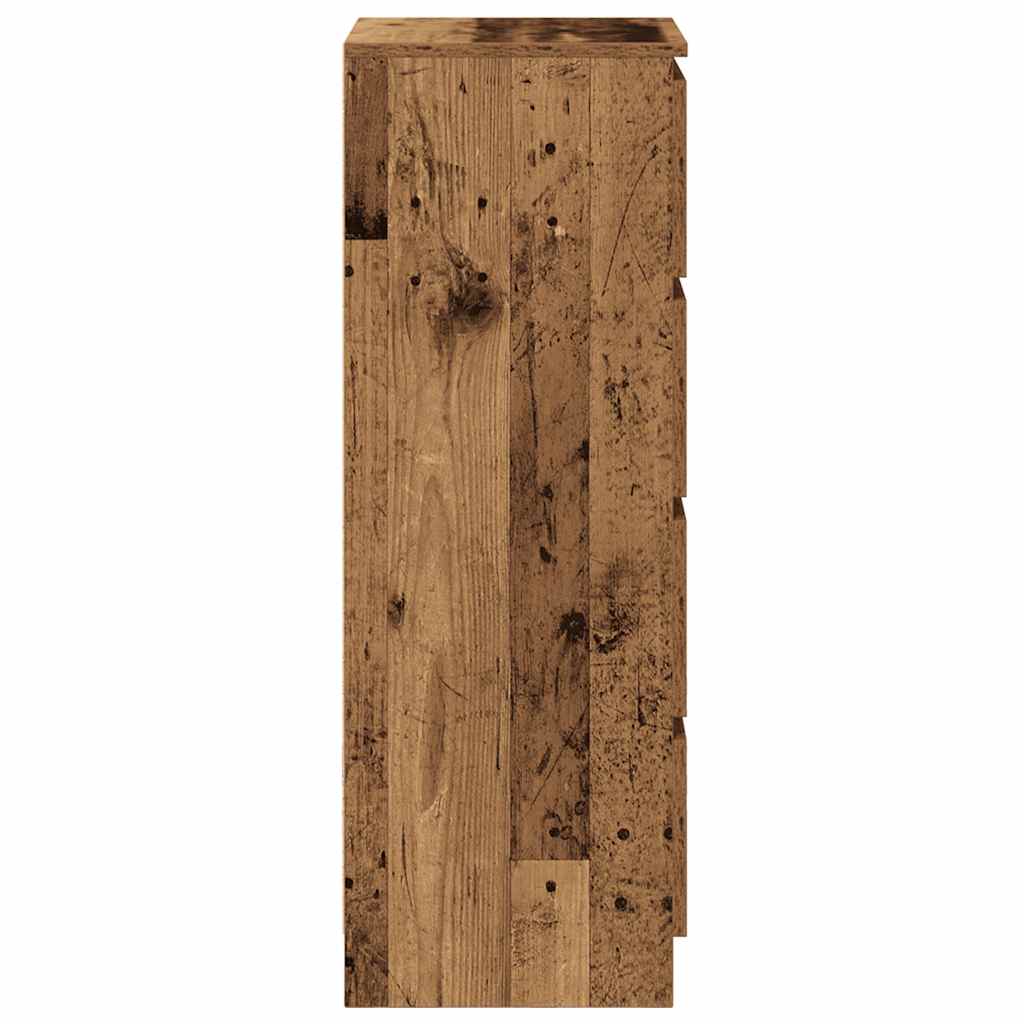 Skjenk gammelt tre 37,5x35x99 cm konstruert tre