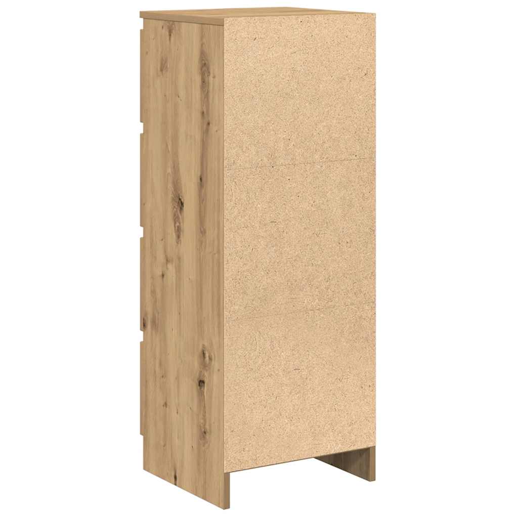 Skjenk artisan eik 37,5x35x99 cm konstruert tre