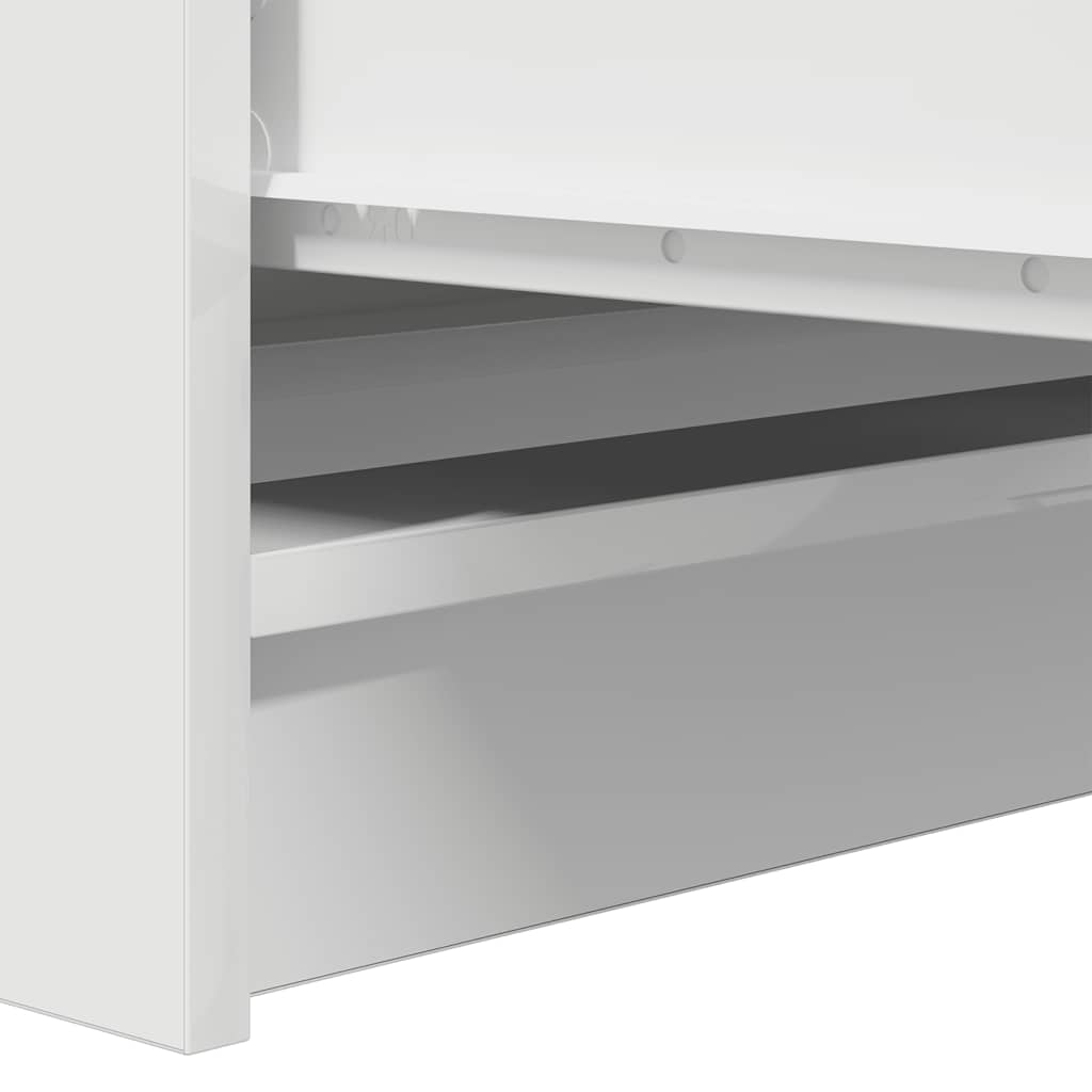 Skjenk hvit 37,5x35x76 cm konstruert tre