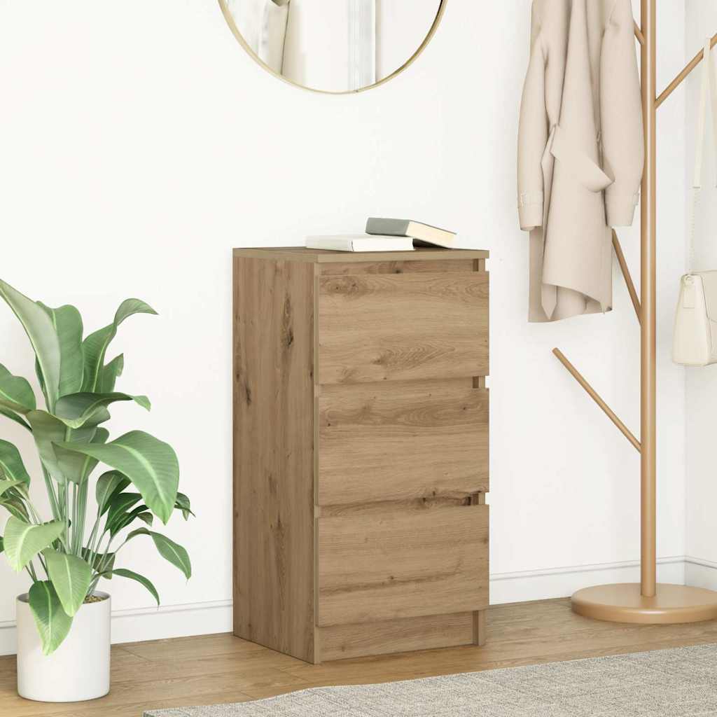 Skjenk artisan eik 37,5x35x76 cm konstruert tre
