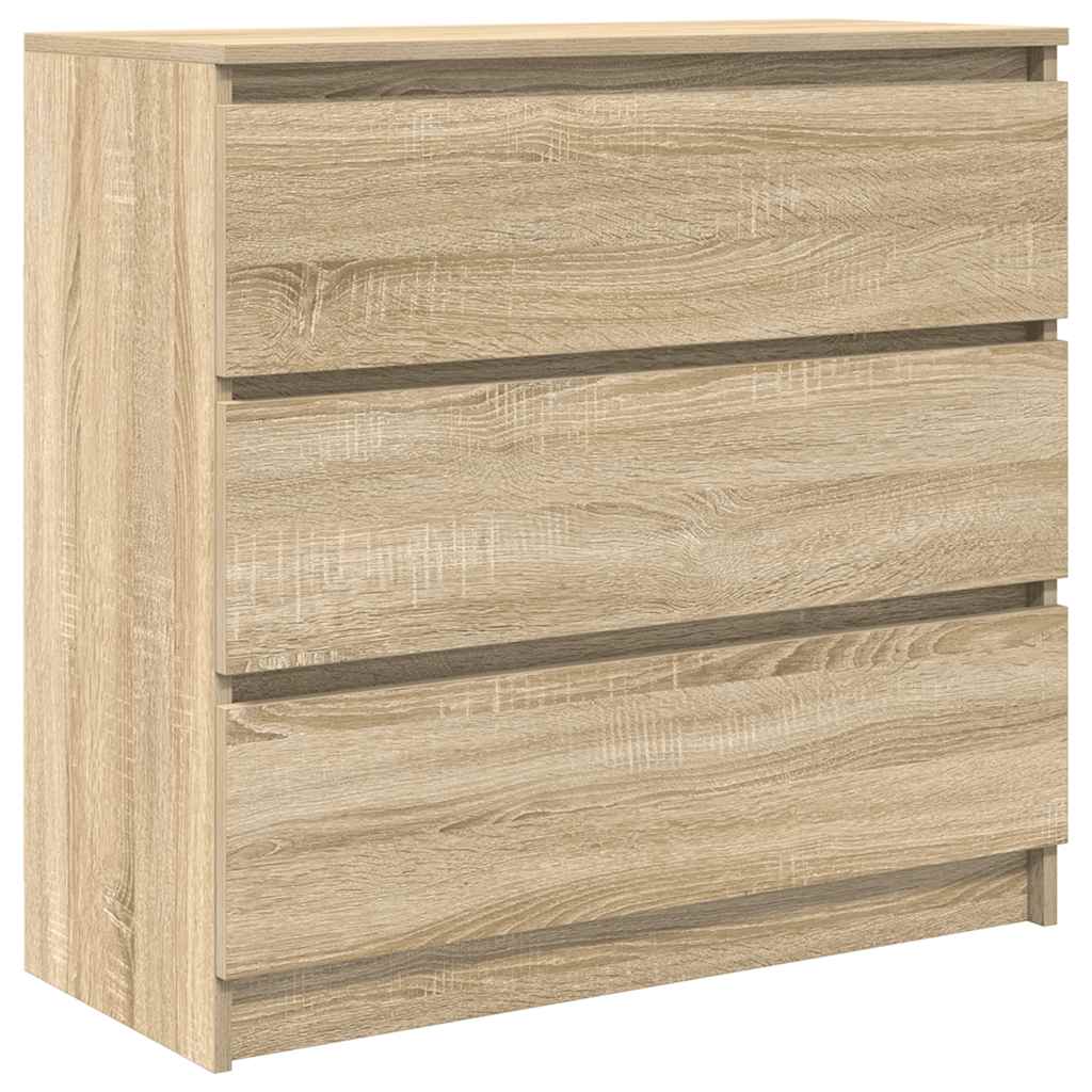 Skjenk sonoma eik 80x35x76 cm konstruert tre