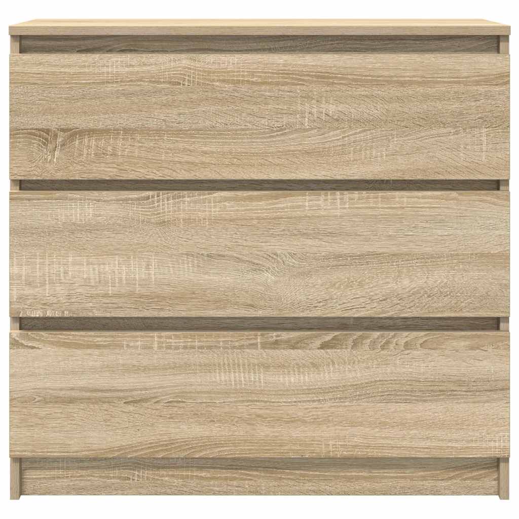 Skjenk sonoma eik 80x35x76 cm konstruert tre