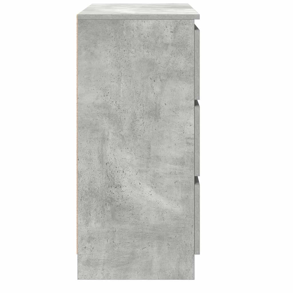 Skjenk betonggrå 80x35x76 cm konstruert tre
