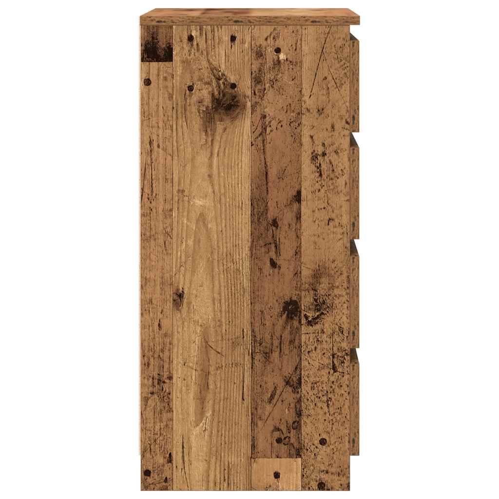 Skjenk gammelt tre 37,5x35x76 cm konstruert tre
