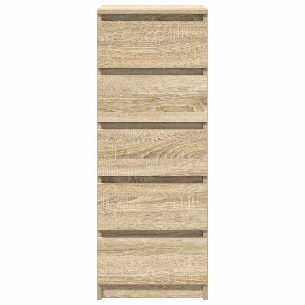 Skjenk med skuffer sonoma eik 37,5x35x99 cm konstruert tre