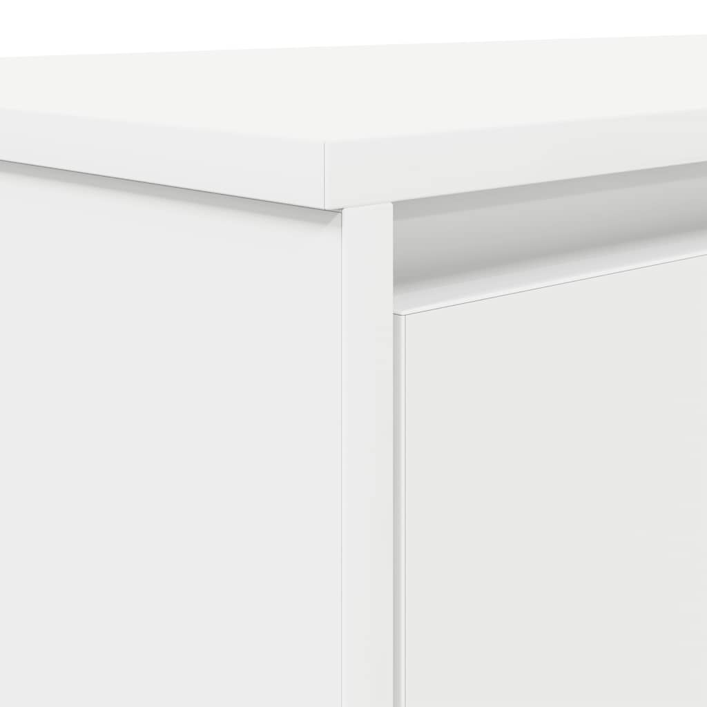 Skrivebord hvit 120x42x76 cm konstruert tre
