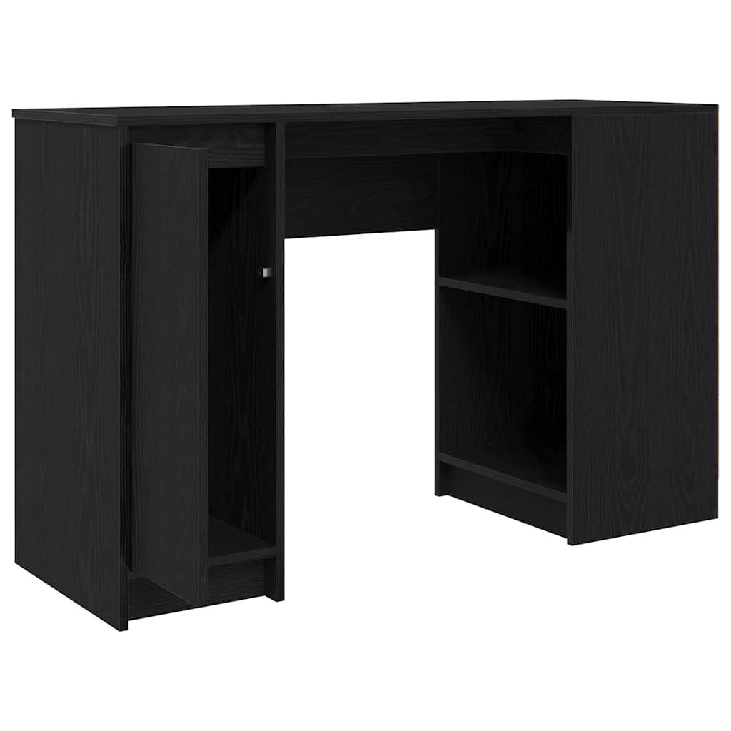 Skrivebord svart eik 120x42x76 cm konstruert tre