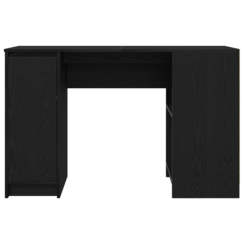Skrivebord svart eik 120x42x76 cm konstruert tre
