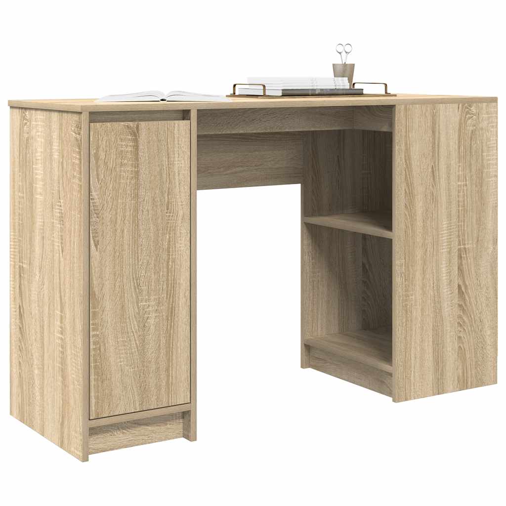 Skrivebord sonoma eik 120x42x76 cm konstruert tre