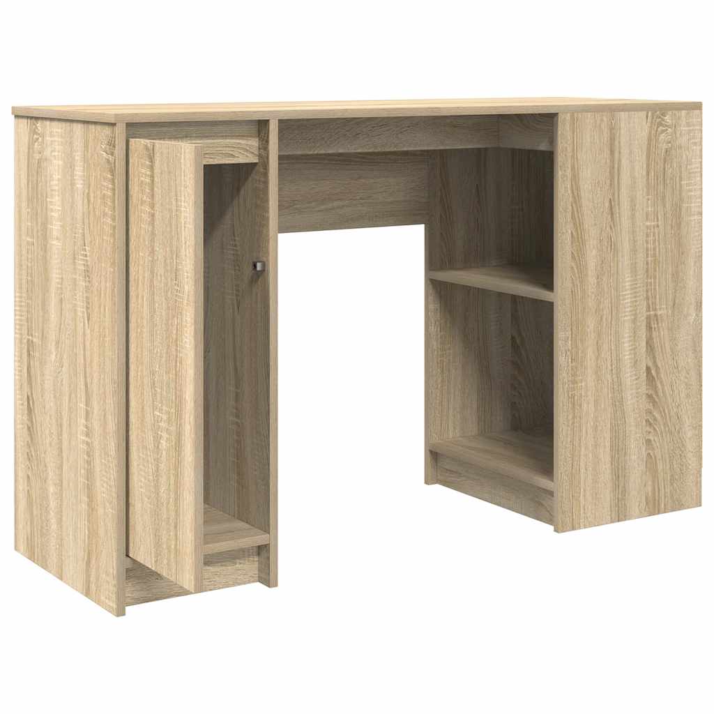 Skrivebord sonoma eik 120x42x76 cm konstruert tre
