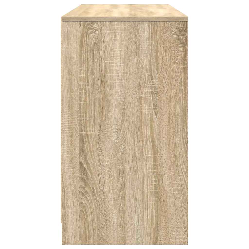 Skrivebord sonoma eik 120x42x76 cm konstruert tre