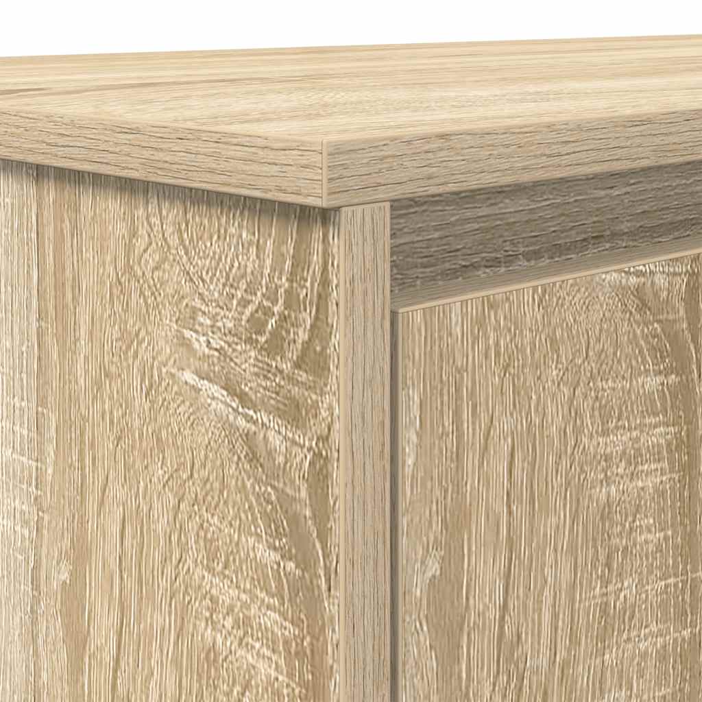 Skrivebord sonoma eik 120x42x76 cm konstruert tre