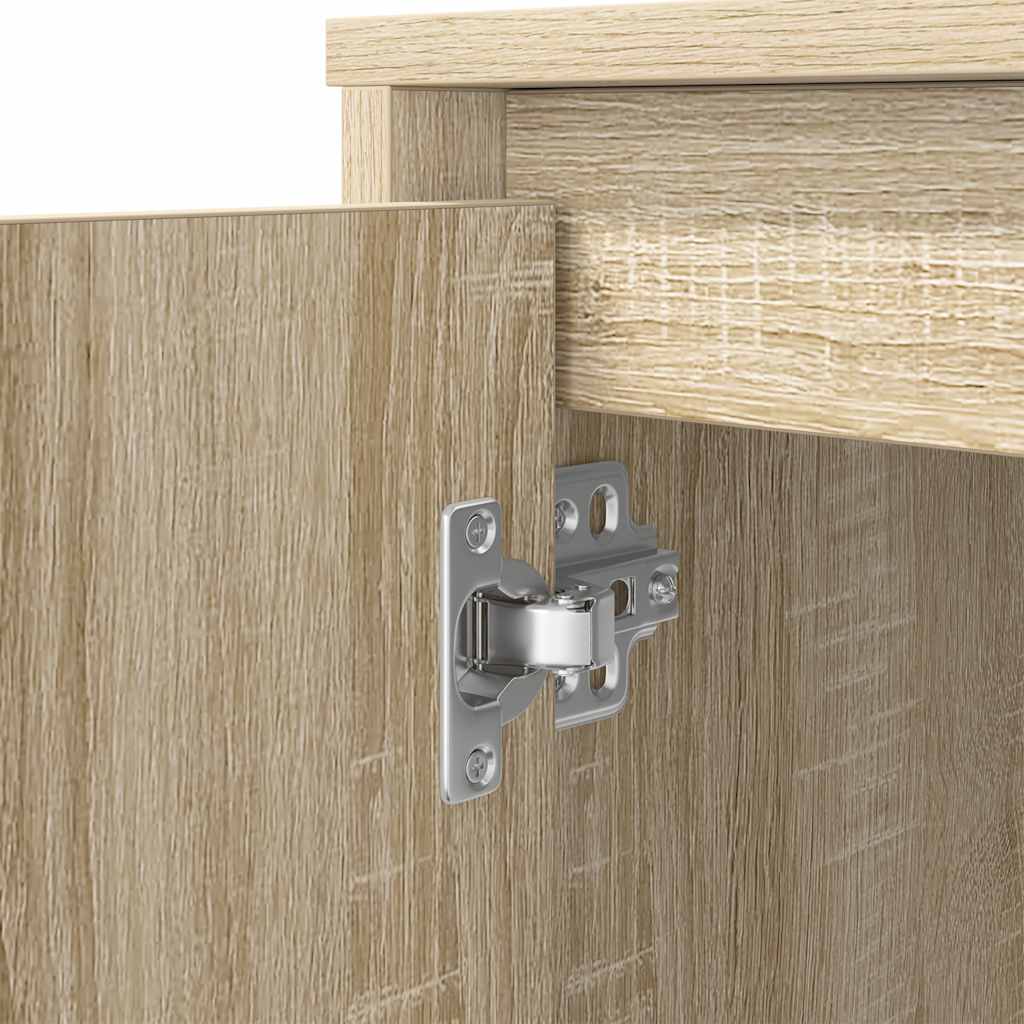 Skrivebord sonoma eik 120x42x76 cm konstruert tre