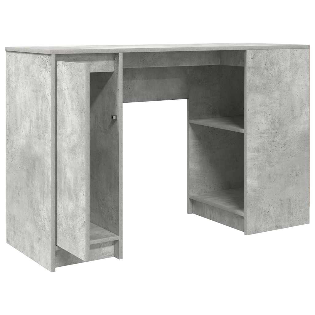 Skrivebord betonggrå 120x42x76 cm konstruert tre
