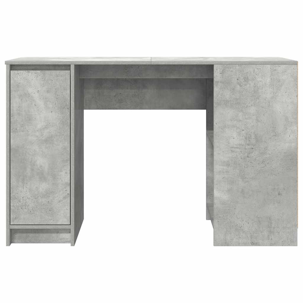 Skrivebord betonggrå 120x42x76 cm konstruert tre