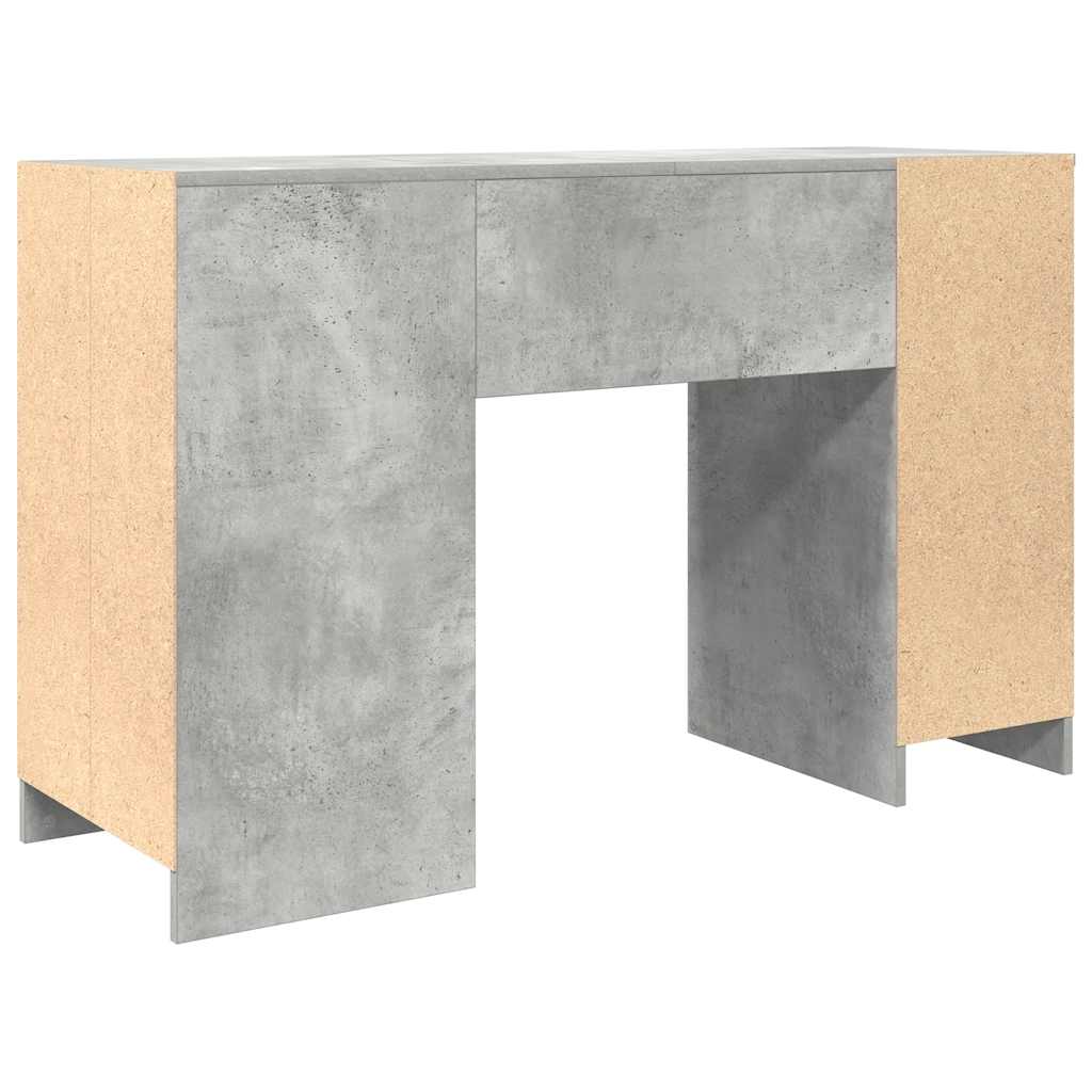 Skrivebord betonggrå 120x42x76 cm konstruert tre