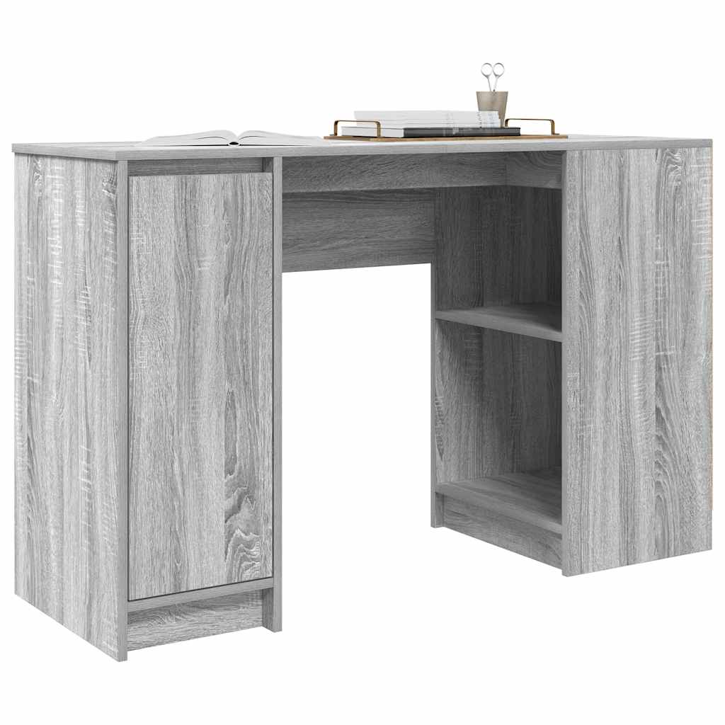 Skrivebord grå sonoma 120x42x76 cm konstruert tre