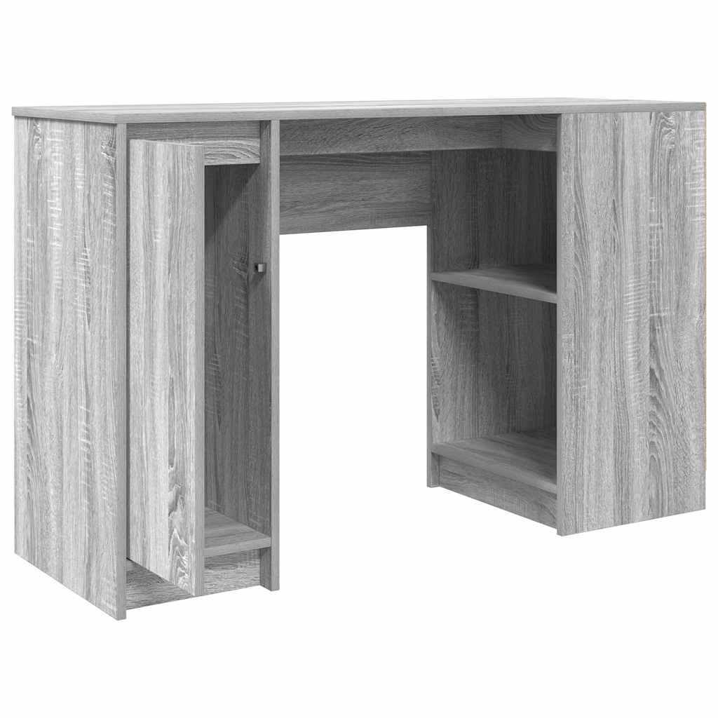 Skrivebord grå sonoma 120x42x76 cm konstruert tre