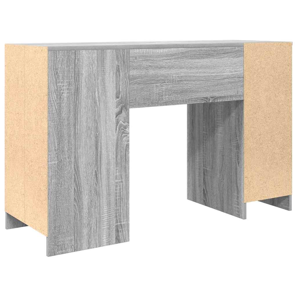 Skrivebord grå sonoma 120x42x76 cm konstruert tre