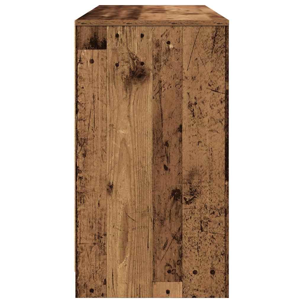 Skrivebord gammelt tre 120x42x76 cm konstruert tre