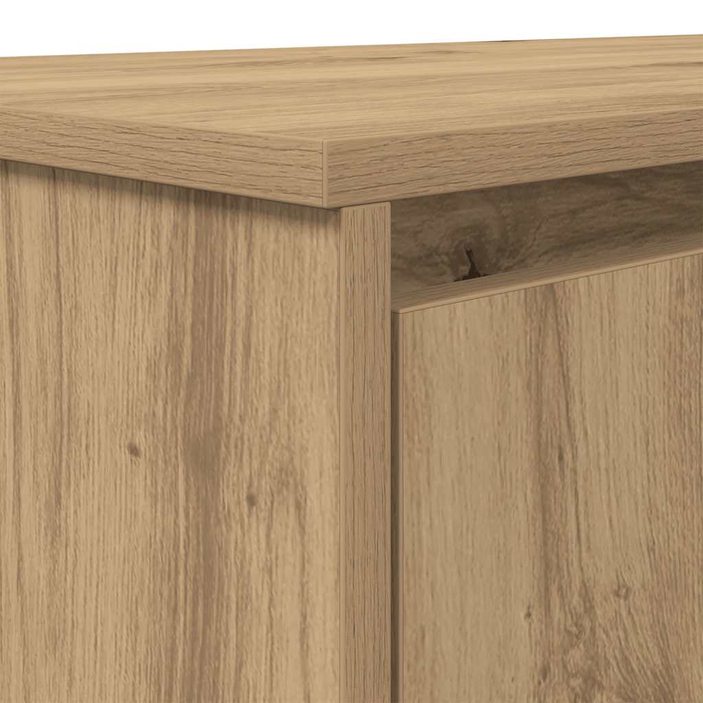 Skrivebord artisan eik 120x42x76 cm konstruert tre