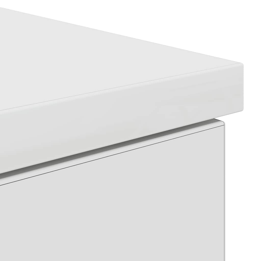 Skrivebord hvit 86x49x76 cm konstruert tre