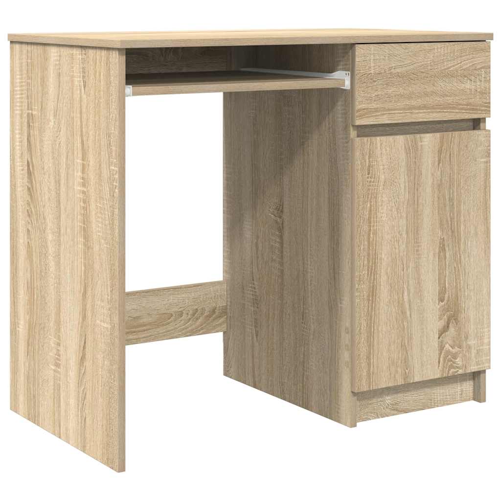 Skrivebord sonoma eik 86x49x76 cm konstruert tre