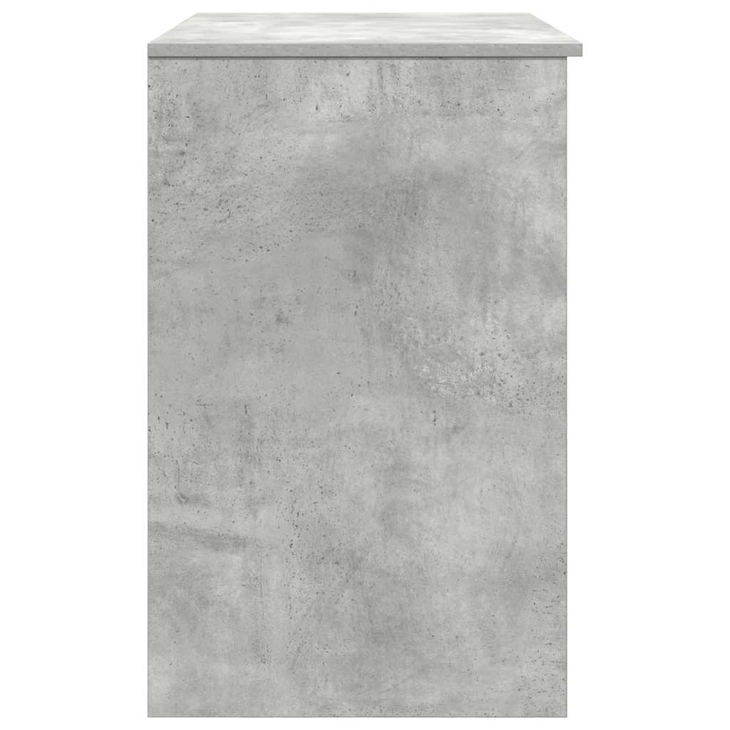 Skrivebord betonggrå 86x49x76 cm konstruert tre