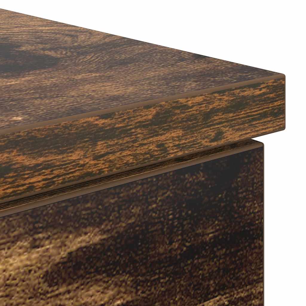 Skrivebord røkt eik 86x49x76 cm konstruert tre