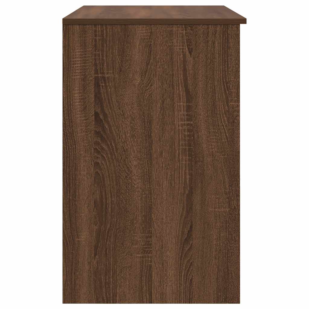 Skrivebord brun eik 86x49x76 cm konstruert tre