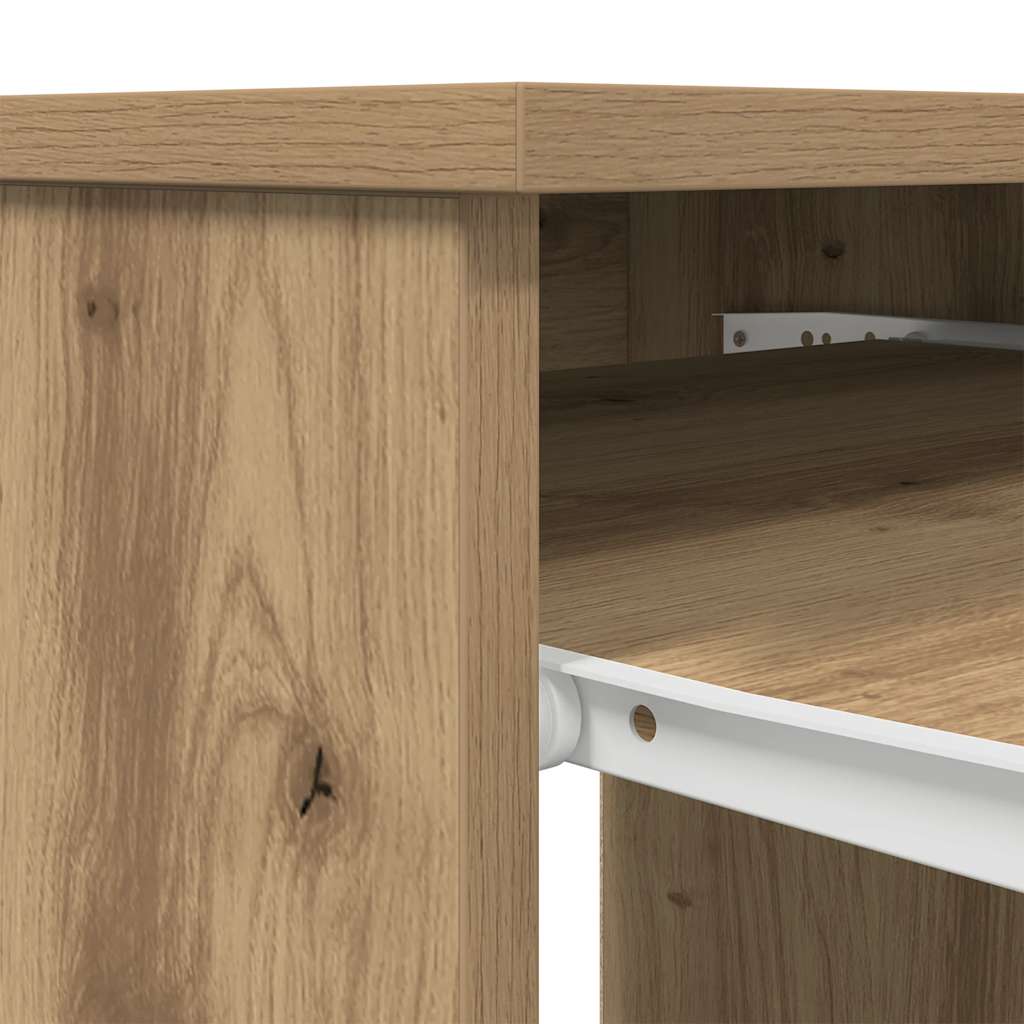 Skrivebord artisan eik 84x40x75 cm konstruert tre