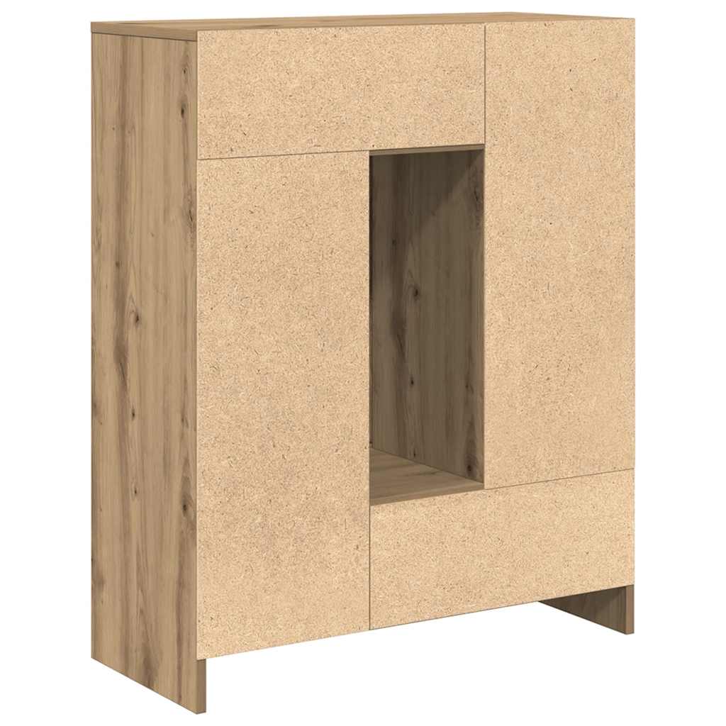 Skjenk med skuffer og dører artisan eik 73x31x90 cm
