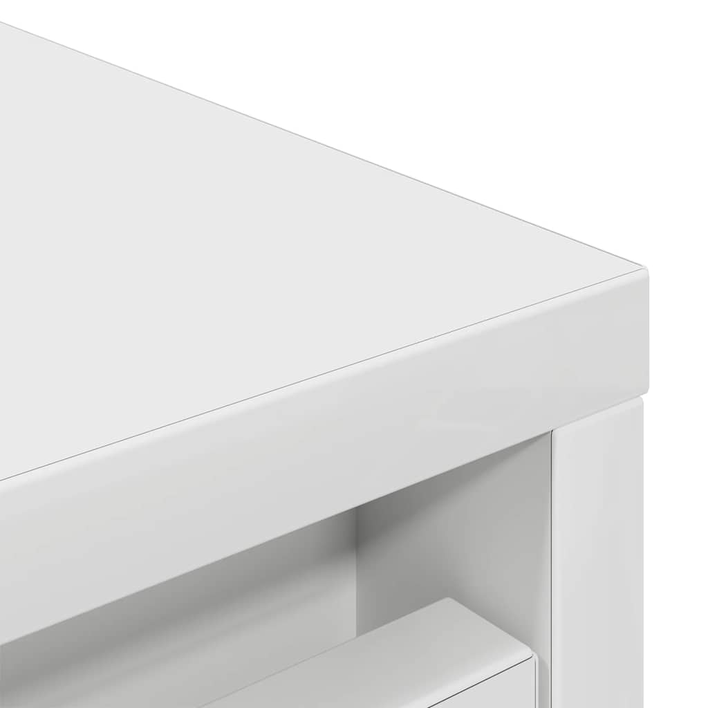 Skohylle hvit 29,5x34x76 cm konstruert tre