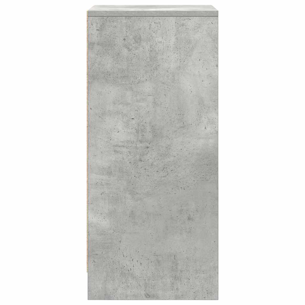 Skoskap betonggrå 29,5x34x76 cm sponplate