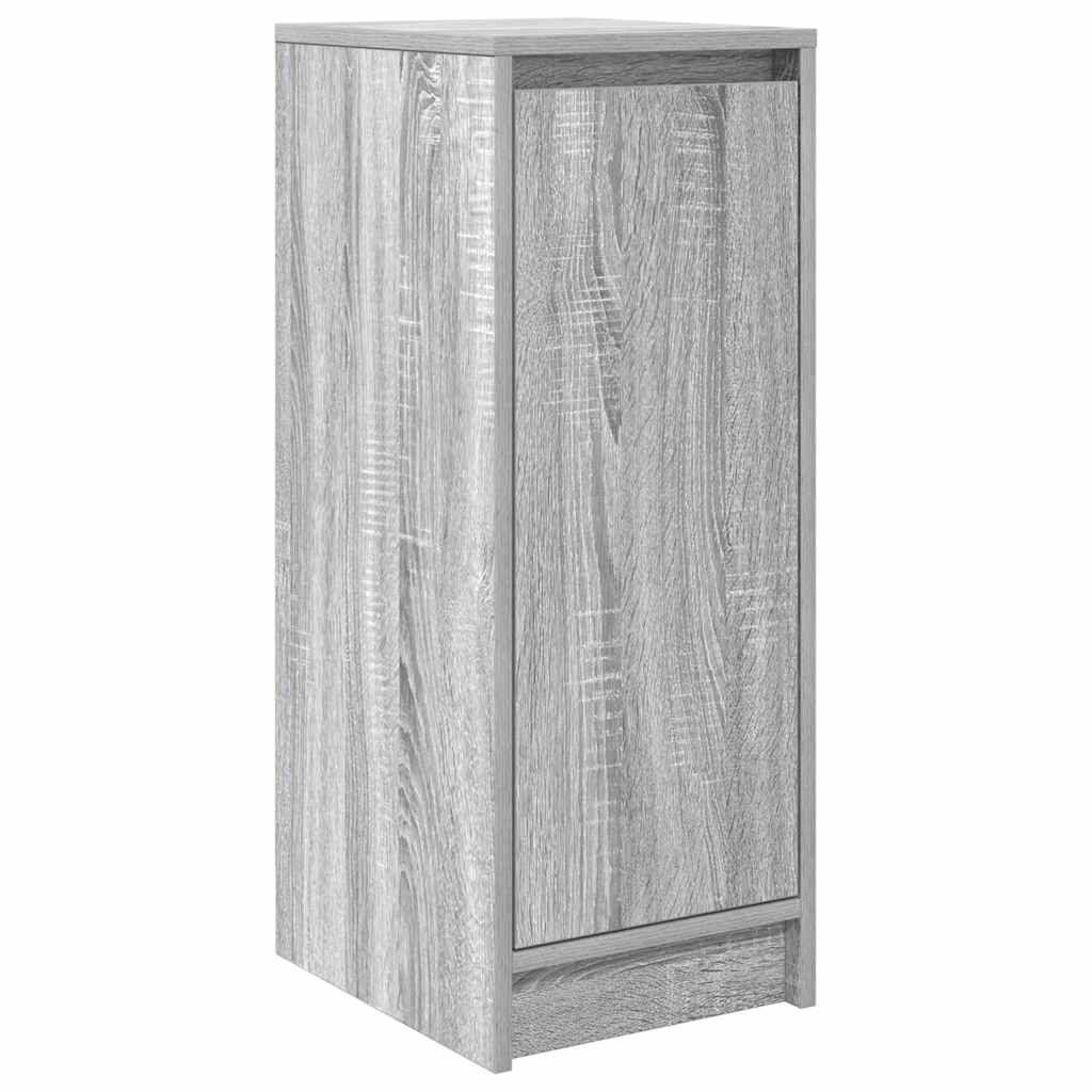 Skohylle grå sonoma 29,5x34x76 cm konstruert tre