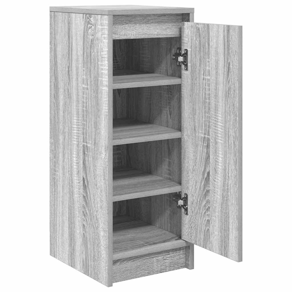 Skohylle grå sonoma 29,5x34x76 cm konstruert tre