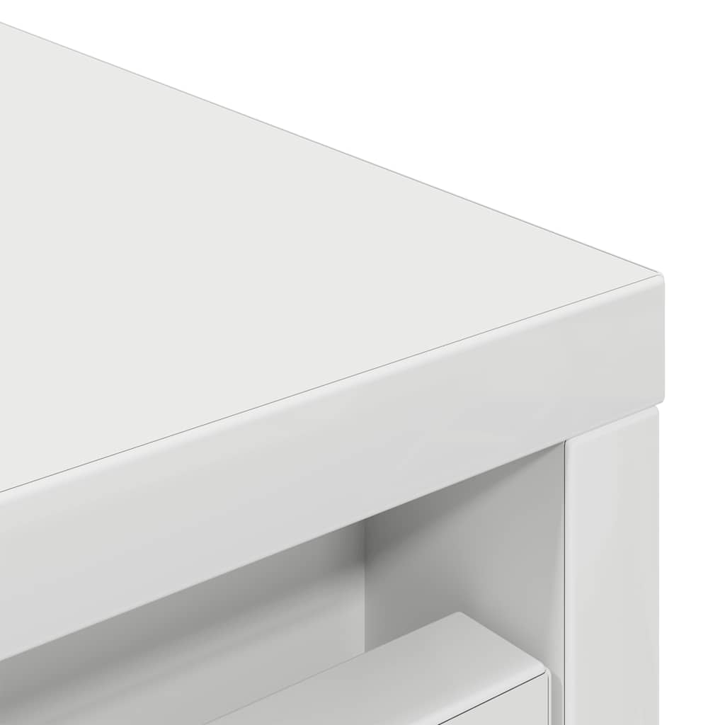 Skoskap hvit 57x34x76 cm konstruert tre
