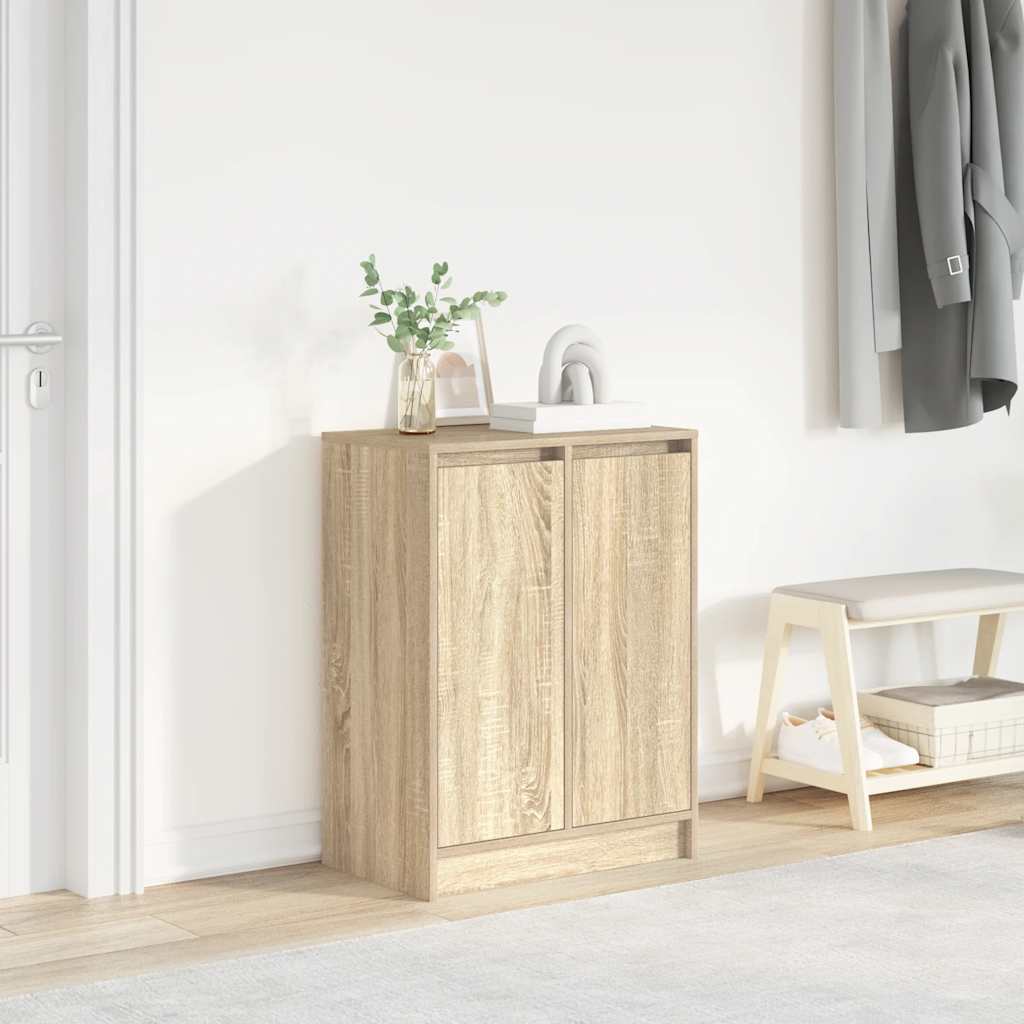 Skoskap sonoma eik 57x34x76 cm sponplate