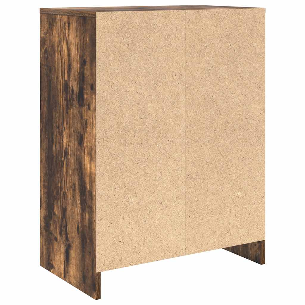 Skoskap røkt eik 57x34x76 cm konstruert tre