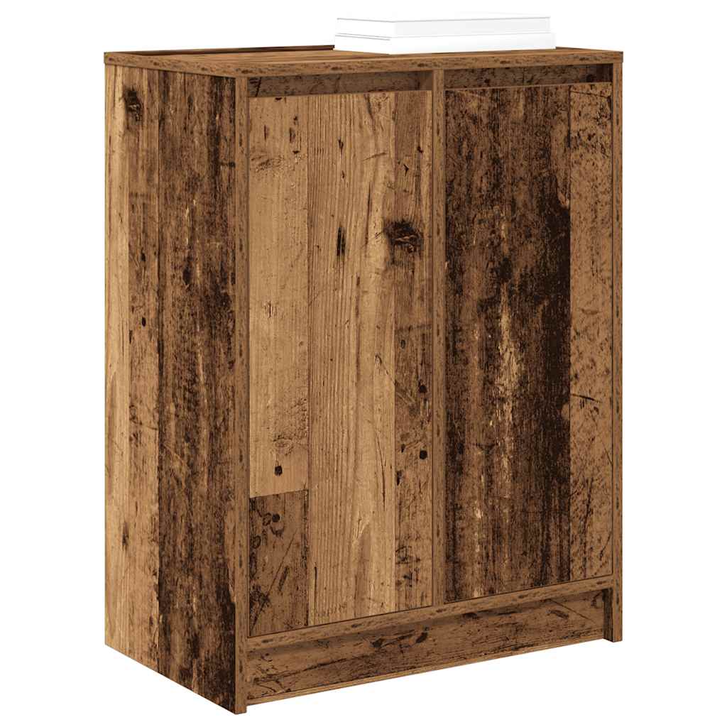 Skoskap gammelt tre 57x34x76 cm konstruert tre